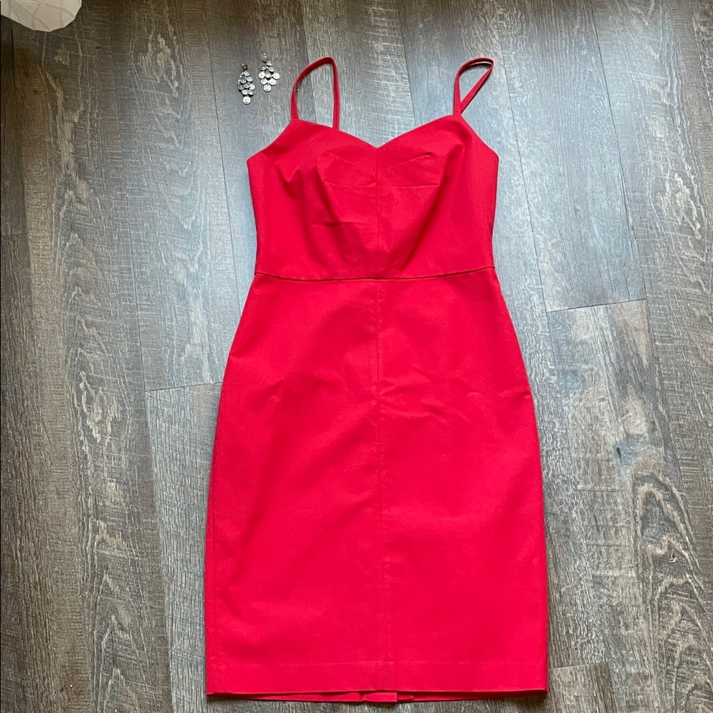 Banana Republic Striking Red Midi Dress